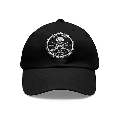 United States Marine Corps Scout Sniper STA Platoon Dad Hat - Leather Patch • $21.95