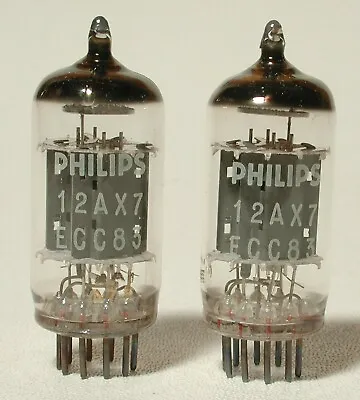 $45 • Buy Pair (2) Of Philips 12AX7/ECC83 Vacuum Tubes