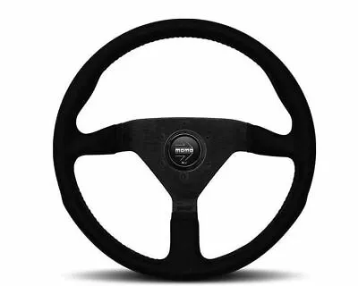 Momo MonteCarlo Alcantara Steering Wheel 320mm Black/Black Stitching MCL32AL1B • $199.95