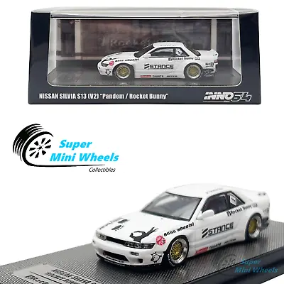 INNO64 1:64 Nissan Silvia S13 V2 Pandem / Rocket Bunny (White) • $19.99