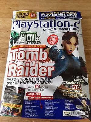 Official Playstation 2 Magazine Factory Sealed With Demo... Issue 35 • £15.99