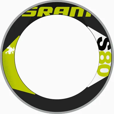 Sram S80 Rim Decal Set  For Two Wheels Green • $44