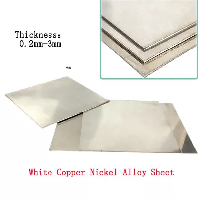 Thick 0.2mm-3mm Cupronickel Metal Panel White Copper Nickel Alloy Sheet Plate • $6.93