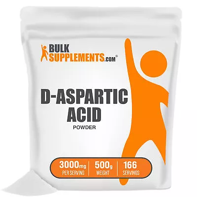 BulkSupplements D-Aspartic Acid Powder 500g - 3g Per Serving • $26.96