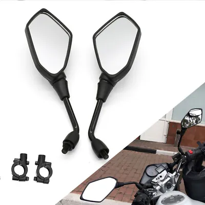 2X Universal Motorcycle Motorbike Bike Chrome Mirrors Handle Bar Rear View 7/8  • £21.27