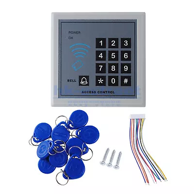 Electric Door Access Control System Kit Set RFID Keypad Magnetic Lock 10 Keyfob • $20.88