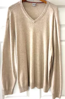 Men's Sweater Old Navy V-Neck  Size XXL Camel Color  Long Sleeve Pullover • $15.99