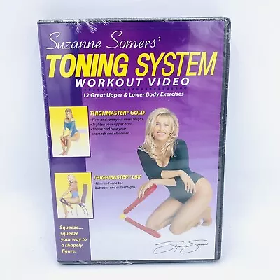 SUZANNE SOMERS Toning System THIGHMASTER Gold LBX WORKOUT VIDEO '08 Exercise DVD • $10.99