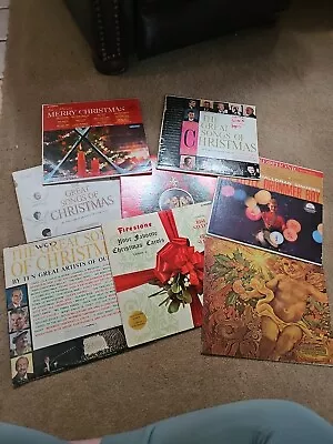 Lot 8 Vintage Christmas Vinyl Records • $0.99