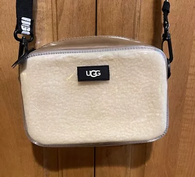 UGG Janey II Clear Sherpa Crossbody Belt Clutch Bag • $49.99