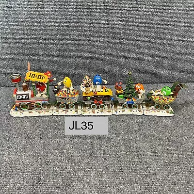 M&M's The Danbury Mint The M&M's Christmas Train 5 Pieces Holiday Collectable VG • $93.74