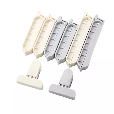 Food Bag Clips Set Of 8 Combine With Different Sizes Plastic Chip Clips Bag Seal • $7.40