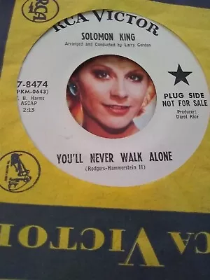 Solomon King You'll Never Walk Alone ~ 1964 RCA Victor Promo 45 +sleeve • $2.77