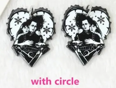 Acrylic Pendant Charms Gothic Scissorhands 2pk • £3