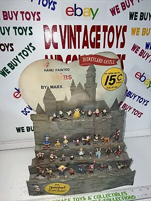 RARE Vtg Store Display 1960s MARX Disneyland 34 Hand Painted DISNEYKINS Set • $750