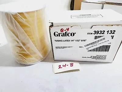 50' Length- Grafco 3932-132 Latex Tubing 1/4  1/32  5/16  Natural Rubber Latex • $35
