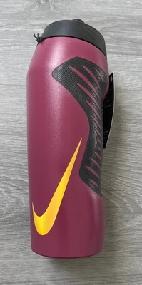 $10.97 • Buy NWT Nike Hyperfuel Squeeze Grip Leakproof Water Bottle 24oz Sangria Purple