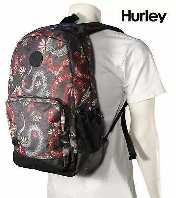 Hurley RENEGADE II TREAD Snake Reptile School Bag Backpack W/ Laptop Sleeve • $29.95