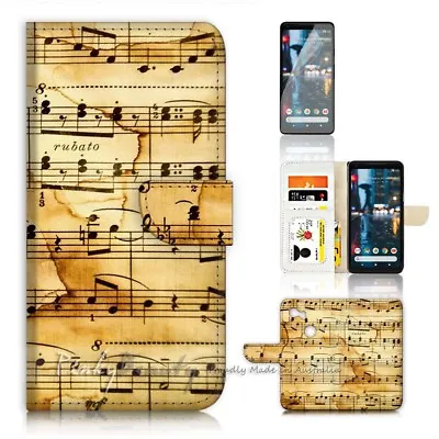 ( For Google Pixel 3 XL ) Flip Case Cover P21306 Music Note • $12.99