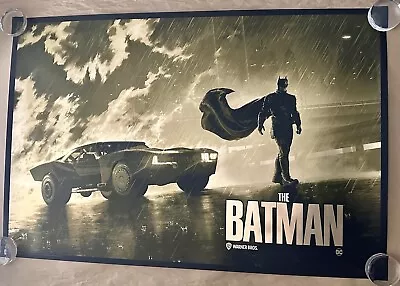 Matt Ferguson BATMAN GOLD FOIL Poster Mondo BNG DC Robert Pattinson Batmobile LE • $99.99
