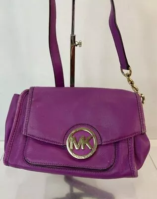 MICHAEL Michael Kors Purple Pebbled Leather Crossbody Bag • $14.99