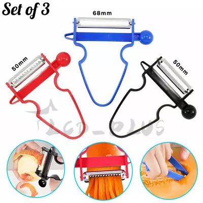 Professional Set Of 3 Magic Trio Peeler Vegetable Fruit Julienne Kitchen Tool • $6.89