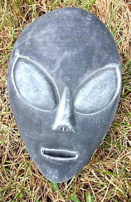 Alien Face 080 Plastic Mold 10  X 7  X 1.5  Thick Plaster Concrete Casting Mould • $24