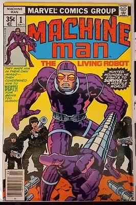 MACHINE MAN Vol.1/No.1 - THE LIVING ROBOT - VINTAGE MARVEL COMICS - 1978 • $20