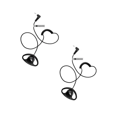 3.5mm D Shape Listen Only Soft Rubber Earpiece Headset For MITEX Radio • £13.99