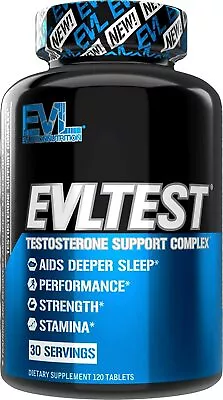 $74.90 • Buy EVLUTION NUTRITION Testosterone Support Complex EVLTest 120 Tablets