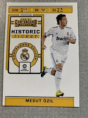 Mesut Ozil 2019-20 Panini Chronicles Contenders Historic Ticket Real Madrid CF • $19.99