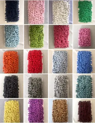 £1.29 • Buy 10mm Pom Pom Trimming Bobble Braid ~Various Colours~ Per Meter~ Premium Quality