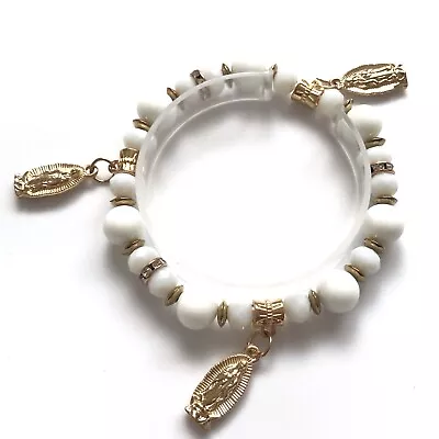 Virgin Mary Bracelet Stretch Mal De Ojo Virgen De Guadalupe Pulsera • $10.99