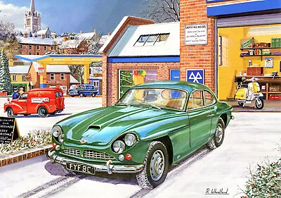 Jensen CV8 Royal Mail Morris Van Ford Anglia Lambretta LI Large Christmas Card • £4.50