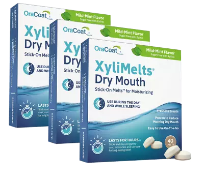 Xylimelts For Dry Mouth Mild Mint 120 Disc Mailer Pack • $63.50