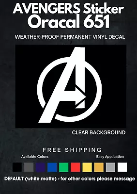 AVENGERS SUPERHERO COMIC Vinyl Decal! Car Wall Truck Sticker. 6  Inch • $4.50