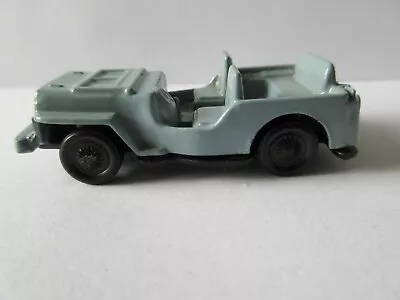 1970's MARX JEEP WILLYS GREY DIECAST TOY PLASTIMARX MEXICAN MADE IN MEXICO • $49.99