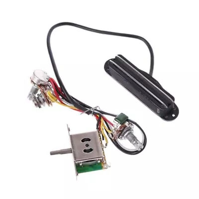 New Guitar Pickup Wiring Pre-Wired Harness Volume Tone 3 Way Switch Jack-kailing • $22.69