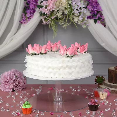 CAKE STAND 1 Tier 16  Clear Cupcakes Wedding Birthday Party Catering WHOLESALE • $26.55