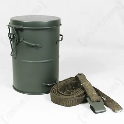 WW1 German Gas Mask Canister - Repro M1916 Metal Respirator Tin Carrier Case New • $94.55