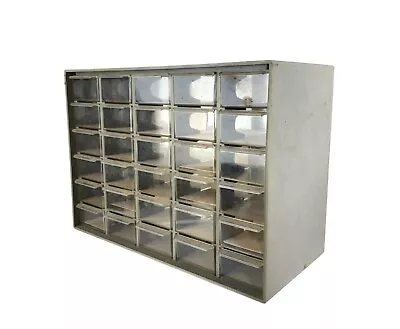 Vintage Akro-Mils 20-330 Gray Plastic 30 Drawer Small Parts Storage Cabinet • $19.99