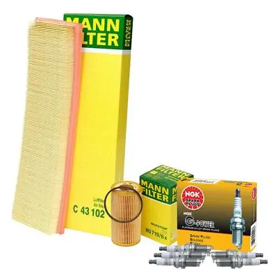 Mann Filters & 5 NGK Spark Plugs Kit For Volkswagen Golf Jetta Rabbit 2.5 L5 • $50.95
