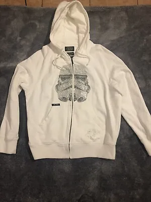 Star Wars Full Zip Hoodie Sz M Stormtrooper Marc Ecko Cut & Sew • $44.99