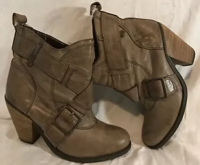 £22 • Buy Red Herring Brown Ankle Leather Boots Size 4 (956vv)
