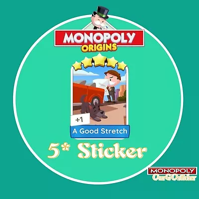 Monopoly Go 5 Star Sticker Set 22 A Good Stretch (2nd Album) • $64.59