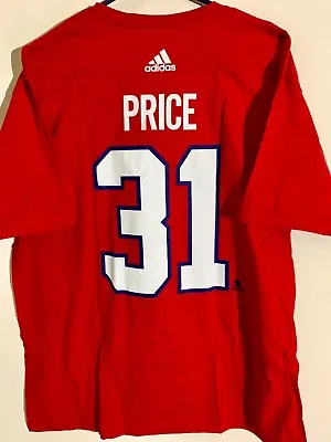 Adidas NHL T-Shirt Montreal Canadiens Carey Price Red Sz 2XL • $9.99