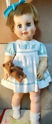  1960 Timmie Toddler Original Brunette 23 Inch Tagged Madame Alexander Doll   • $450