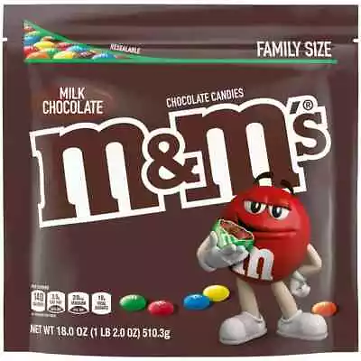 M&M's Milk Chocolate Candy Family Size - 18 Oz • $8.99