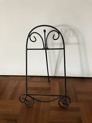 $9 • Buy Black Wrought Iron Cookbook Stand '45H X 19W' - Unwanted Christmas Gift