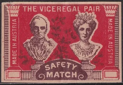 Old Matchbox Label Austria The Viceregal Pair • $3.79